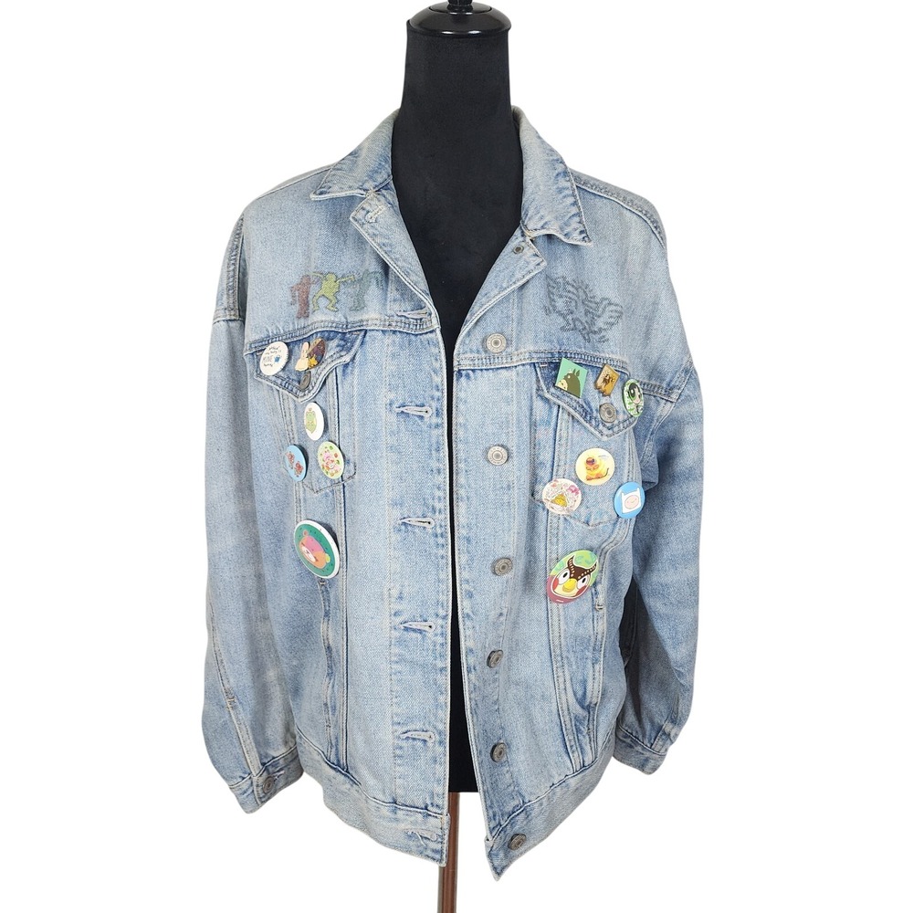AMERICAN EAGLE X Keith Haring Size XS Limited Edition Boyfriend Denim Jacket AEO